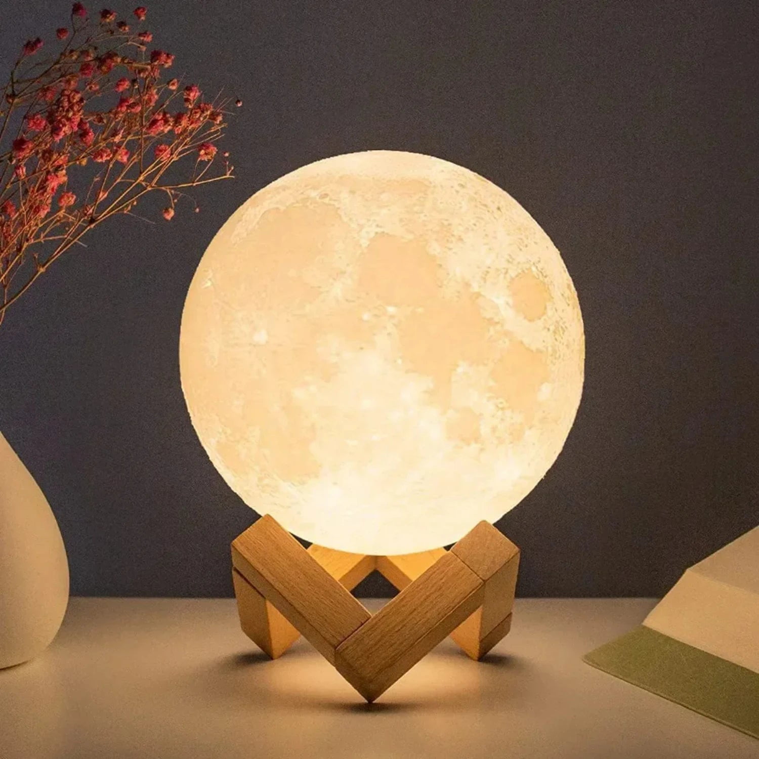 Starry LED Night Light - 8Cm Battery-Powered Bedroom Decor Lamp ...