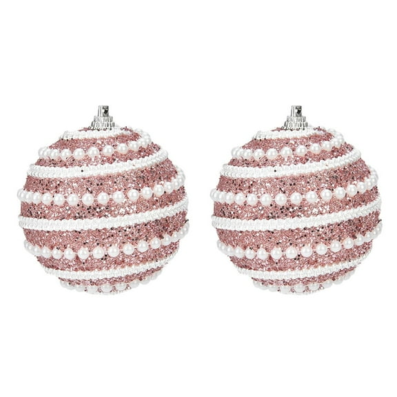 8Cm Pearl Christmas Balls Ornament Christmas Glitter Balls Baubles Decoration For Home Xams Decor Diy Xmas Tree Hanging Pendants