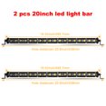 8D 12V 24V LED Light Bar Off road 7" 13" 20" Inch Super Bright Spot LED