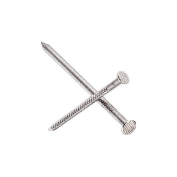 8D 2 in. Deck Stainless Steel Nail with Round Head Ring Shank 25 lbs - Pack of 2350