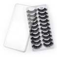 thumbnail image 1 of Eyelashes Multipack False Volume Wispy Style 10 Pairs 8D Dramatic Eyelashes Pack Featuring Eye Makeup Enhancements, 1 of 6