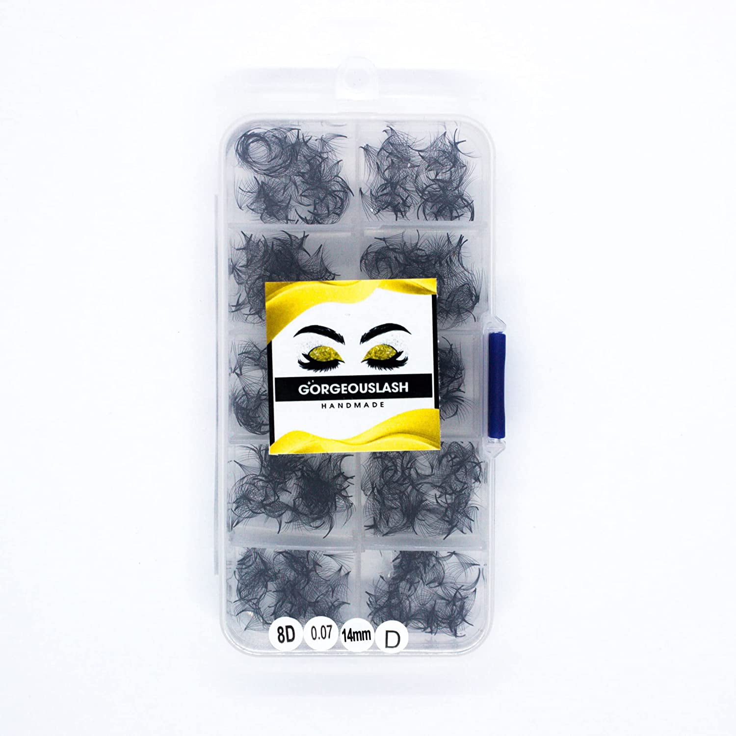 8D Lashes, 1000 Premade Volume Fans, 0.07mm Thickness, Eyelash Extensions, Handmade!