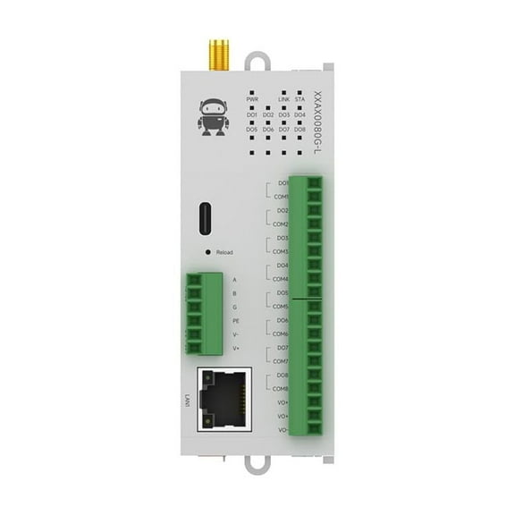 8DO RS485 433M Lora Analog Switch Acquisition Remote IO Module Ethernet RJ45 M31-XXAX0080G-L Modbus RTU Long Distance