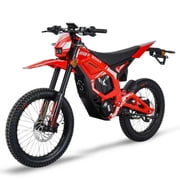 8F 50+MPH Electric Dirt Bike for Adults, 8000W Peak Motor, 72V 40Ah LG Battery, 75-Mile Range, 19" & 18" Off-Road Tires, Smart LCD Display, Reverse Function, Max Load 330 lbs,UL2849