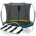 thumbnail image 1 of 8FT Springless Trampoline for Kids and Adults - Recreational Trampolines with AntiRust Coating - Bungee Cords Outdoor Trampoline for Kids - No-Gap Design Zipper System, 1 of 10