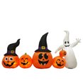 thumbnail image 1 of 8FT Halloween Inflatables Pumpkins Ghost Outdoor Decor - Blow Up Yard Lawn Garden Decoration with Built-in LEDs, Weather-Resistant Polyester, Easy Setup, 1 of 13