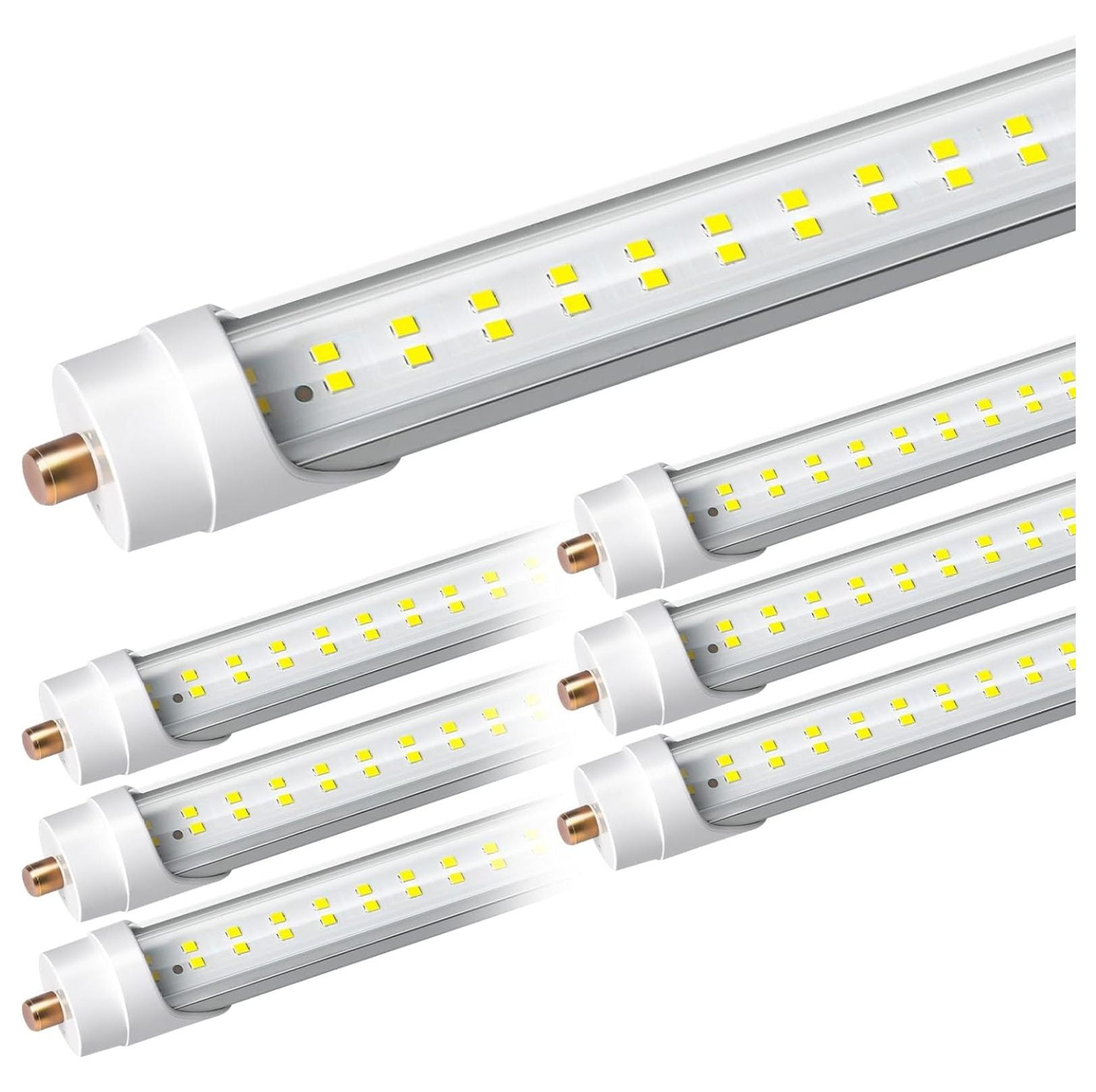 8FT LED Bulbs, Super Bright 72W 9000lm 5000K, T8 T10 T12 LED Tube ...