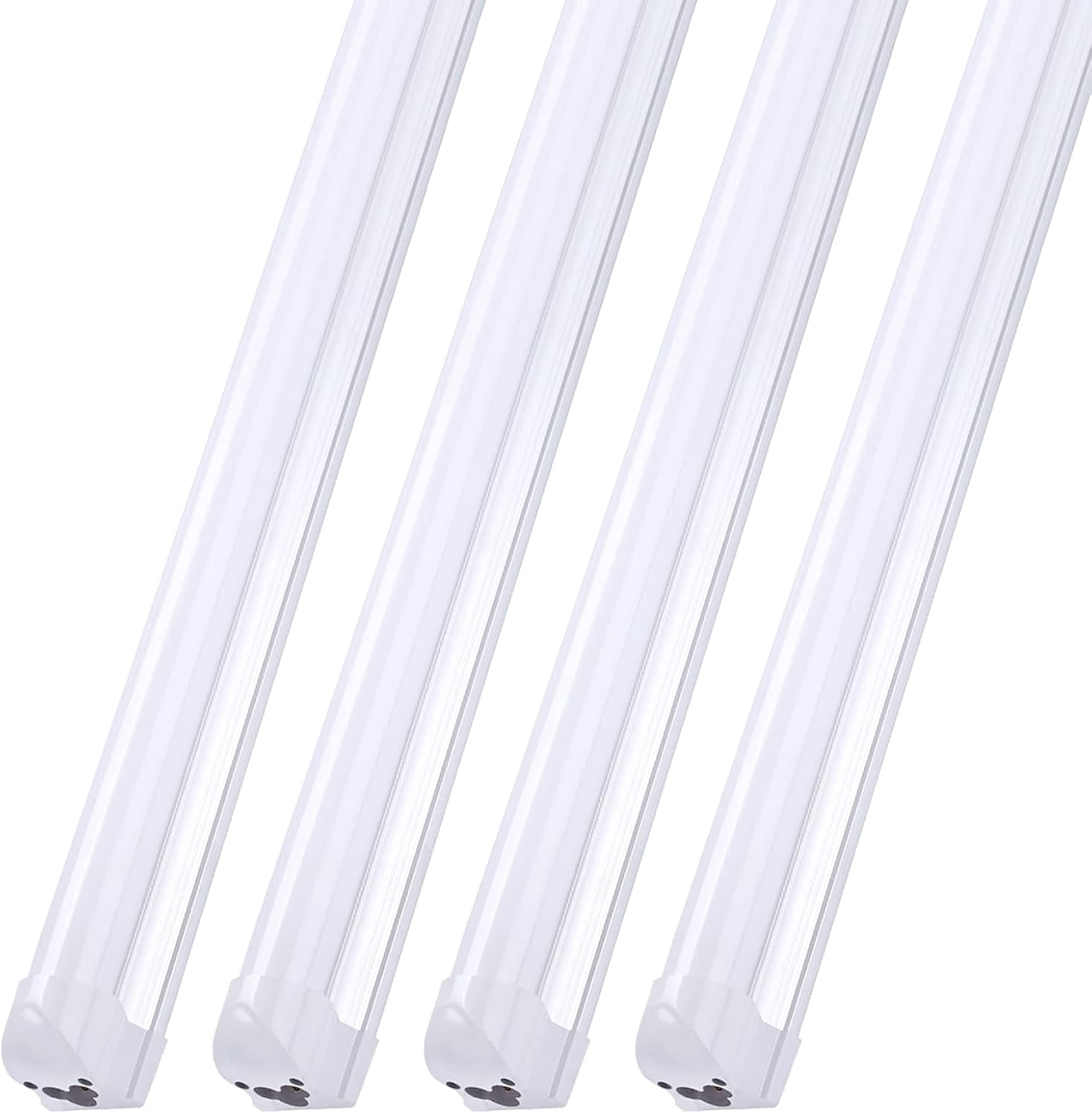 8ft LED Shop Light Bulb 72W 10000lm 6000K - V Shape FA8 T8 T10 T12 Replacement, Clear Cover, Pack Of 12, Super Bright For Garage Warehouse