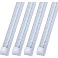 thumbnail image 1 of 8FT LED Shop Light Fixture, T8 Integrated Tube Light Fixture, 72W, 8640LM, 6000K, High Output, Brighter White, 8 foot Linkable LED Tube Light for Garage, Warehouse (4-Pack), 1 of 7