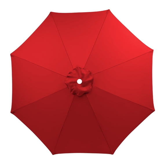 8FT Outdoor Patio Umbrella Replacement Canopy, 8 Ribs Umbrella Canopy Cover Replacement Fabric, Parasol Top Cover Replacement UV Protective Fabric, Canopy Only - Red