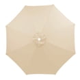 thumbnail image 1 of 8FT Patio Umbrella Replacement Canopy, Market Umbrella Top, Outdoor Table Umbrella Canopy for 8 Ribs, Canopy Only - Beige, 1 of 10