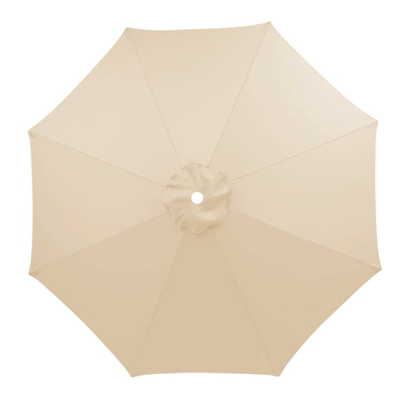 8FT Patio Umbrella Replacement Canopy, Market Umbrella Top, Outdoor Table Umbrella Canopy for 8 Ribs, Canopy Only - Beige