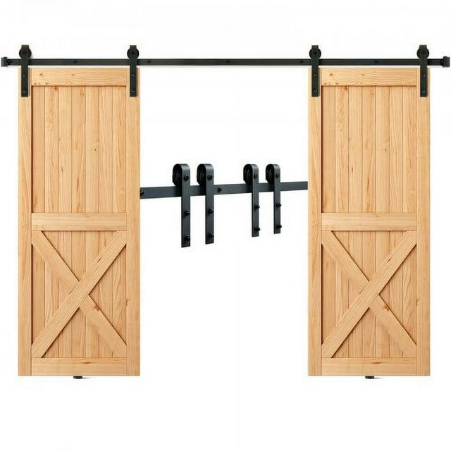 8FT Sliding Barn Door Hardware Kit, 330LBS Heavy Duty Barn Door Track