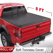 MOSTPLUS 8FT Roll Up Soft Tonneau Cover for 2015-2024 Ford F150 F-150 Long Bed Truck