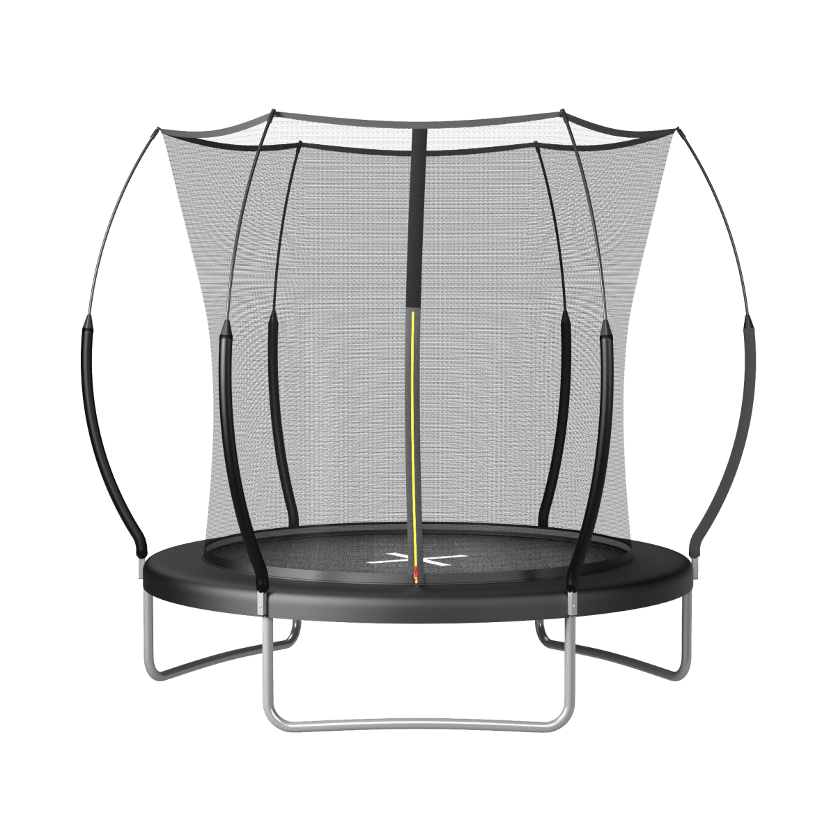 Springless Trampoline Rectangle 8FT Springless Trampoline with 3 W-legs, Recreational Trampolines with ...