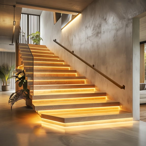 8FT Stair Handrail Indoor, Black Metal Stair Railing, 500lbs Load Capacity Industrial Iron Handrail, Wall Mounted Safety Handrail, for Stairs, Home, Loft, Porch, Deck, Rust-Resistant