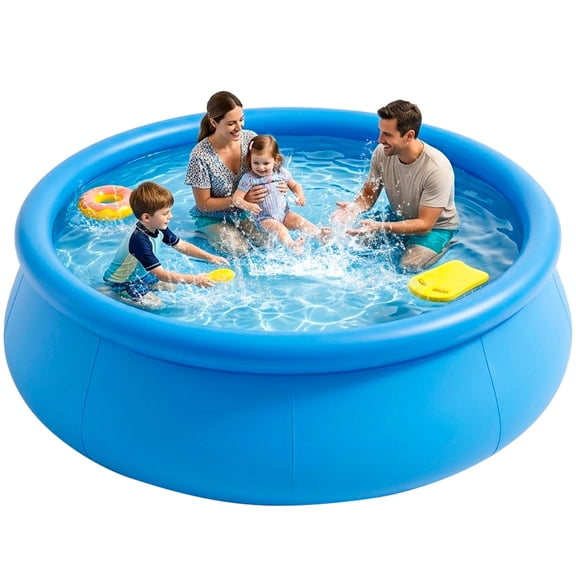 8FT x 30IN Inflatable Above Ground Pool for Family