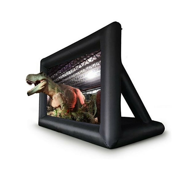 8FTInflatable Cinema Projector Movie Film Screen Powerful 12V Low-Noise Blower For Home Movies Backyard Stadium Park ,Wide Application