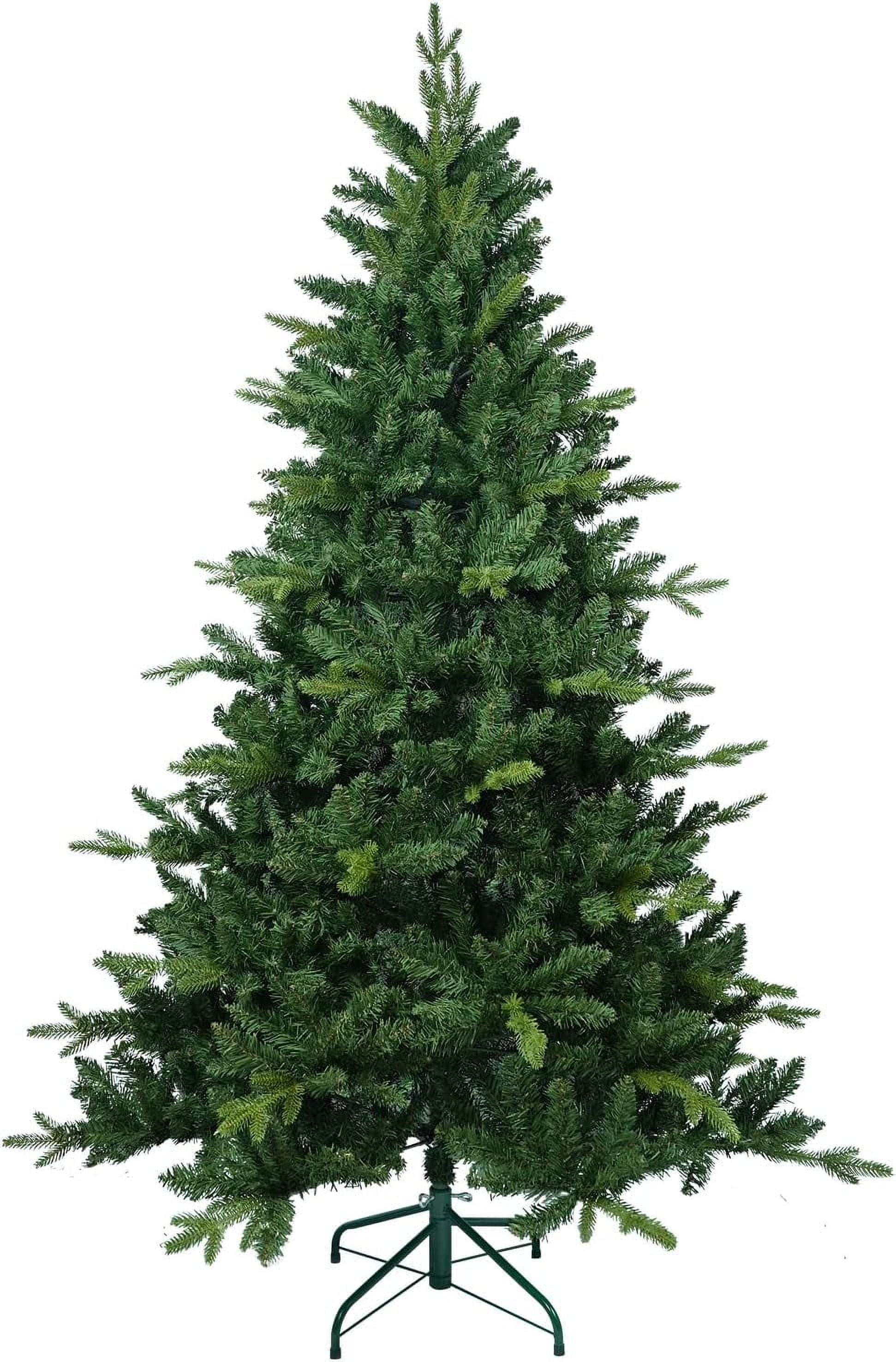 8Ft Artificial Christmas Tree Unlit Hinged Spruce Christmas Trees With