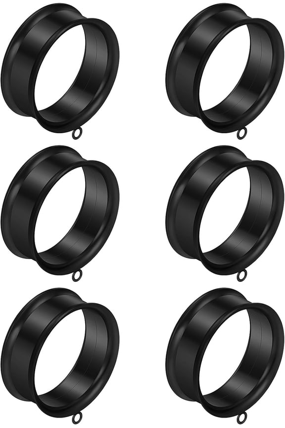 8G-25mm DIY Tunnels Plugs Gauges for Ears 316L Surgical Steel Double Flare Ear Dangle Gauges Accessories Piercing Jewelry for Women Men Silver Black Gold Tone[z011]