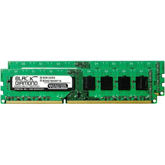 8GB 2X4GB RAM Memory for Alienware Desktops AREA-51 X58 DDR3 DIMM 240pin PC3-12800 1600MHz Black Diamond Memory Module Upgrade