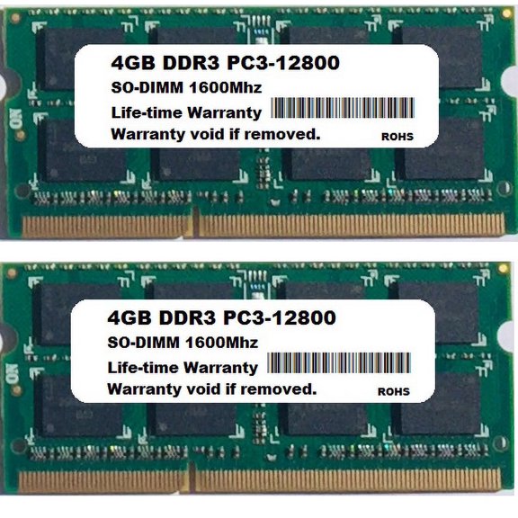 8GB 2x 4GB PC3L-12800 for Apple MacBook Pro 15-inc MD104LL/A i7 2.6GHz Mid 2012