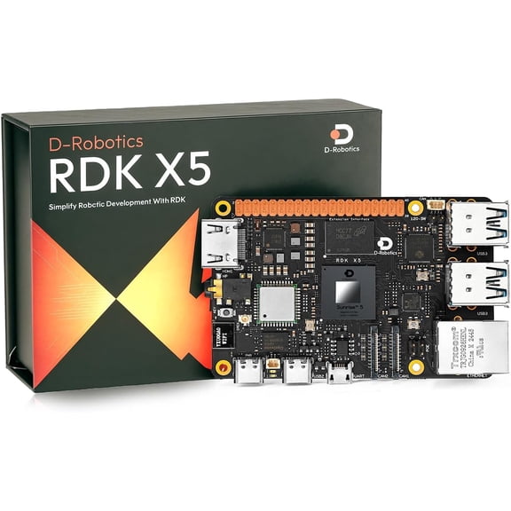 8GB D-Robotics RDK X5 Roarm-M3 Kit, Powered by Sunrise 5 Chip, Octa-core Cortex A55, 10 Tops Computing Power, Bundle with Roarm-M3 Kit and Acce (6 Items)