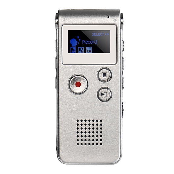 8GB Digital Voice Recorder with MP3 Player – Voice Recorder with Playback – Long Recording, LCD Display, USB Upload – for Professionals, Journalists & Business Use,Small Tape Recorder Device