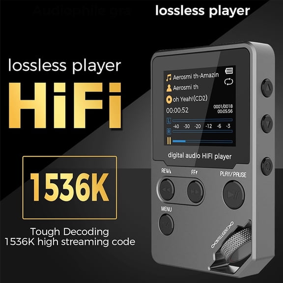 8GB HiFi Music Player, Portable MP3 Supporting TXT E-Book & FM Radio, Zinc Alloy for Sports & Commuting