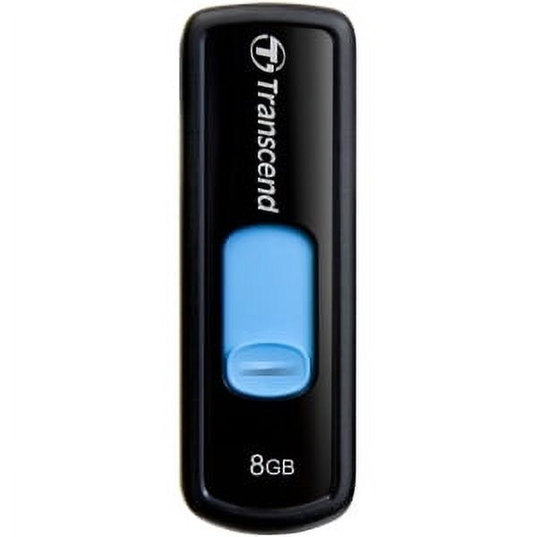 8GB JETFLASH 500 USB 2.0 DRIVE BLACK DSHIP AVAIL - image 1 of 4