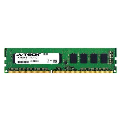 8Gb Ddr3 Pc3-12800E Ecc Udimm (Kingston Kvr16E11/8 Equivalent) Server Memory Ram