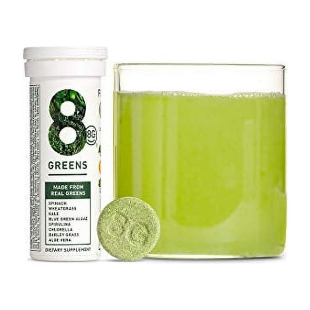 8greens Effervescent Super Greens Dietary Supplement 8 Essential
