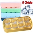 thumbnail image 1 of 8Grid Silicone Ice Cube Mold Big Square Ice Cube Tray Mold Ice Cube Maker Non-toxic Durable Bar Pub Wine Ice Blocks Maker, 1 of 6