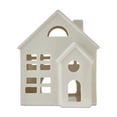 thumbnail image 1 of Ceramic Decorative House Christmas Tabletop Decoration, White, 8", by My Texas House, 1 of 4
