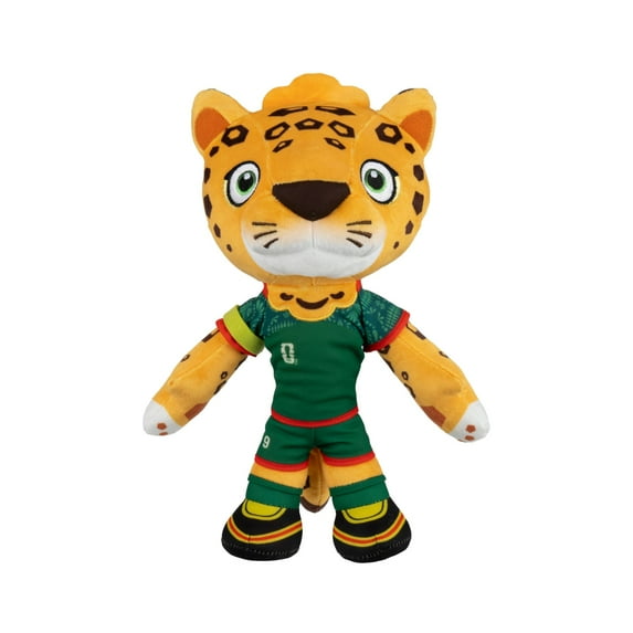 FIFA® World Cup 2026 Mexico 8 inch Plush - Official Zayu™ the Jaguar Mascot with Green Uniform, Soft Collectible Toy for Fans