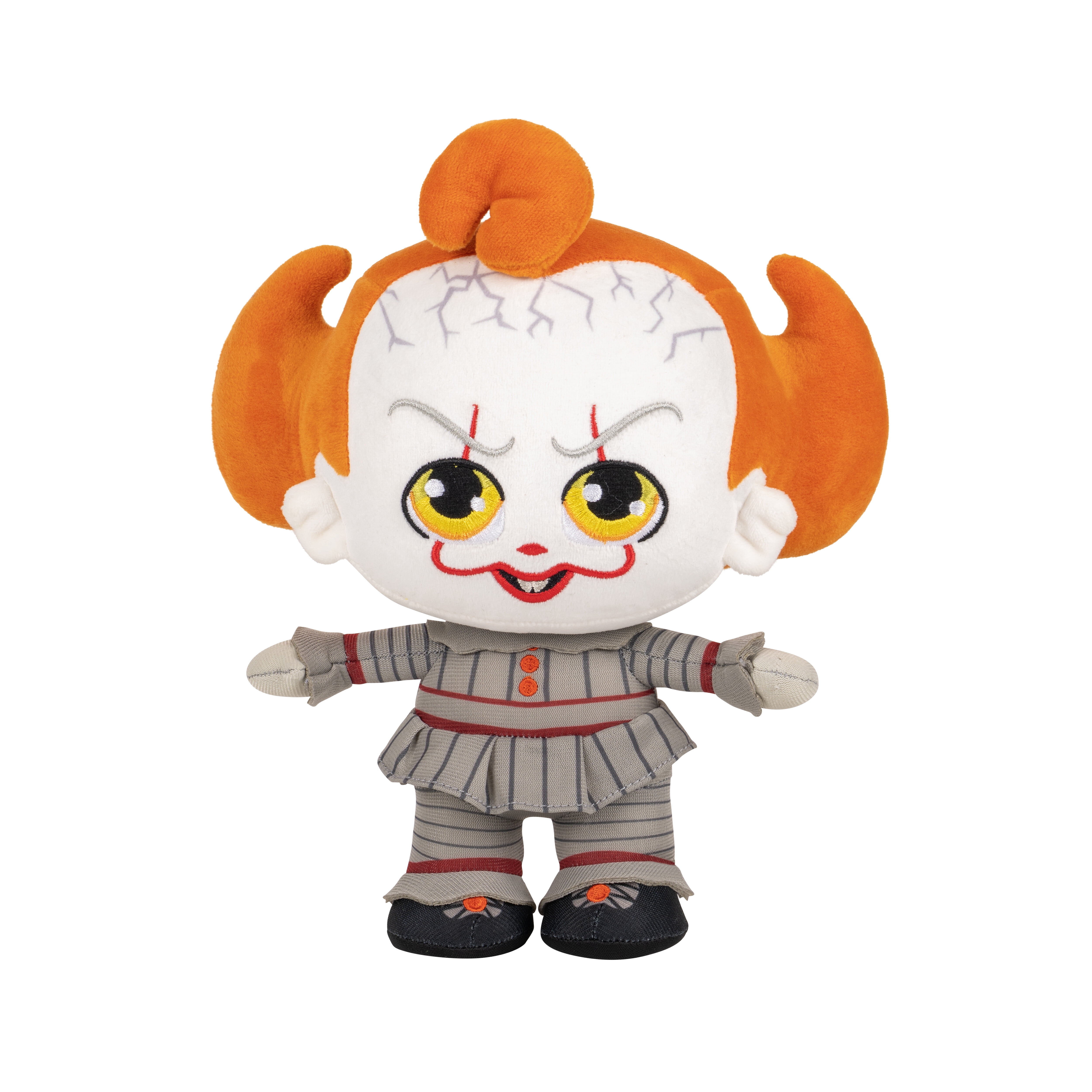 Warner Bros. IT 8 inch Pennywise Plush - Super-soft, Eerie, and Huggable Plush Toy - Official Licensed Jazwares Plush