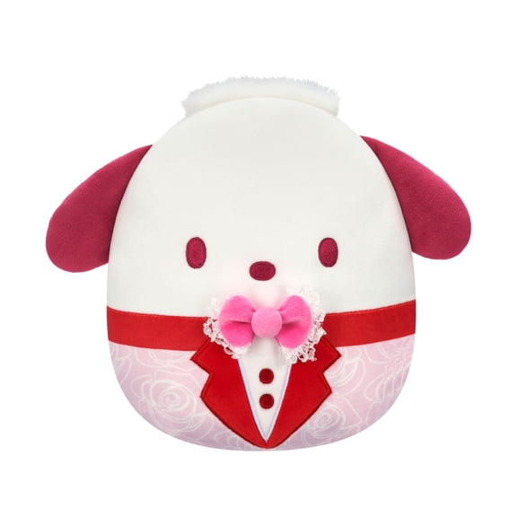 Squishmallows Original Sanrio 8 inch Pochacco Roses and Hearts Valentine's Day 2026 - Child's Ultra Soft Plush Toy