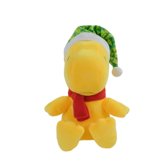 Peanuts Woodstock Christmas Plush, 8 inches Tall , Yellow, by Ruz