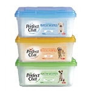 8In1 Perfect Coat Bath Wipes, Puppy, 100-Count