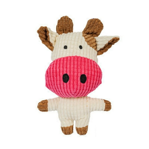 8Inch Battery-Free Squeaker Plush Cat Toy for Pets, Durable and Chew-Resistant Animal Design for Interactive Play with Kittens