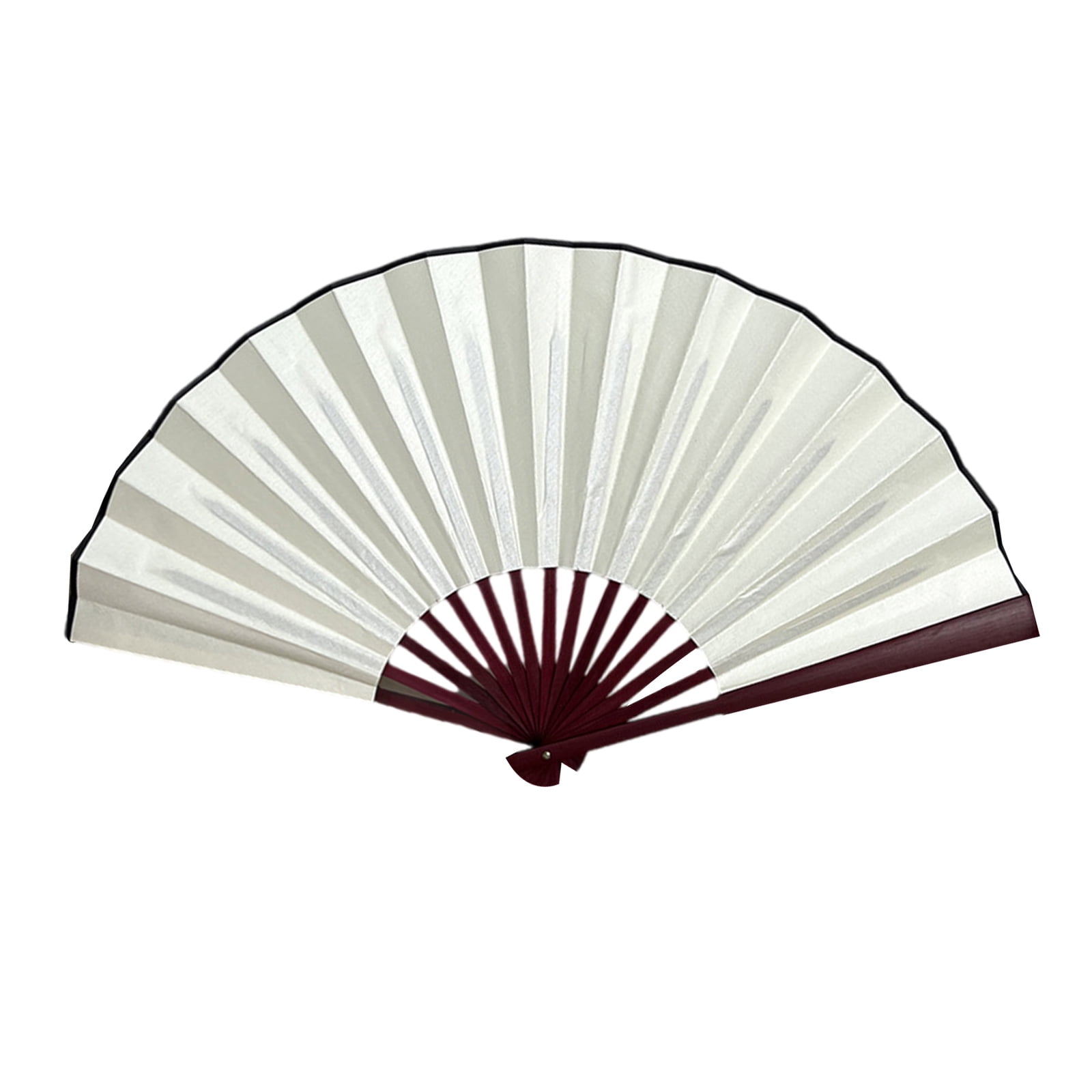 8Inch Cloth Hand Fan Bamboos Folding Fan Handheld Wedding Folded Fan ...