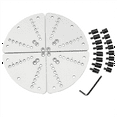 thumbnail image 1 of 8Inch Flat Lathe Chuck Jaw Set for Wood Key &Scroll with Buffer Kit Chucks, 1 of 6