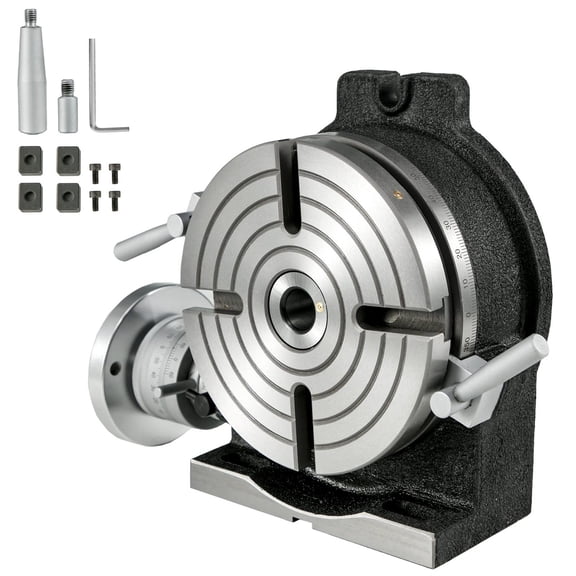 8Inch HV8 Rotary Table for Milling Machine, 3MT Precision Horizontal Vertical Drilling&Boring with Vernier Scale