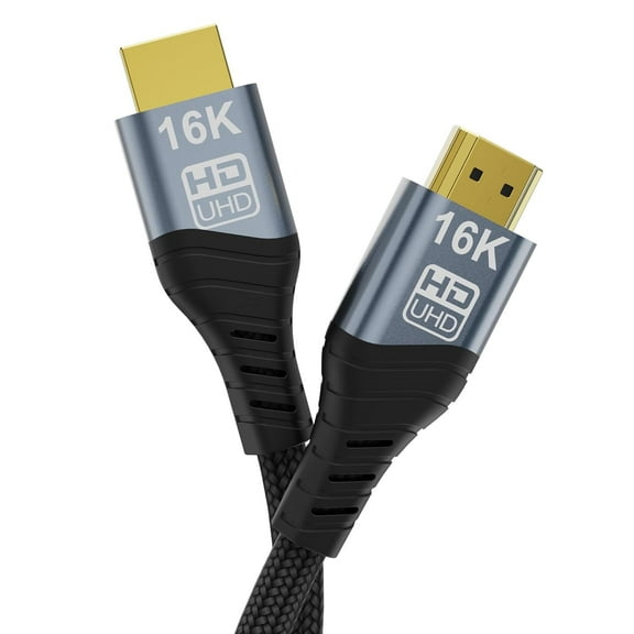 8K 10K 16K HDMI2.2 Cable 96Gbps Ultra High Speed HDMI2.2 Cable 16K@30Hz 10K120Hz 8K@60Hz 4K@240Hz Cord, HDCP 2.3 & HDR10 eARC for Compatible For PS5/Xbox /Roku TV/Gaming PC/Blu-ra