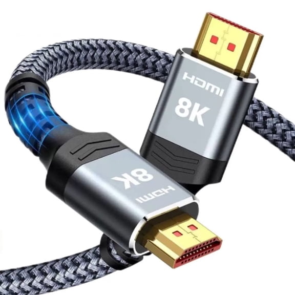 8K 10K HDMI 2.1 Cable 6FT, Certified Ultra High Speed HDMI Cable Braided Cord-4K@120Hz 8K@60Hz, DTS:X, HDCP 2.2 & 2.3, HDR 10 Compatible with Roku TV/HDTV/Blu-ray