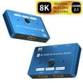 thumbnail image 1 of 8K 2x1 Switch HDMI 2.1 Two-way Bi-direction Switch HDR10 4K@120Hz HDMI Switcher 2x1 1x2 Splitter for PS5 PS4 PS3 For Xbox PC To TV, 1 of 6