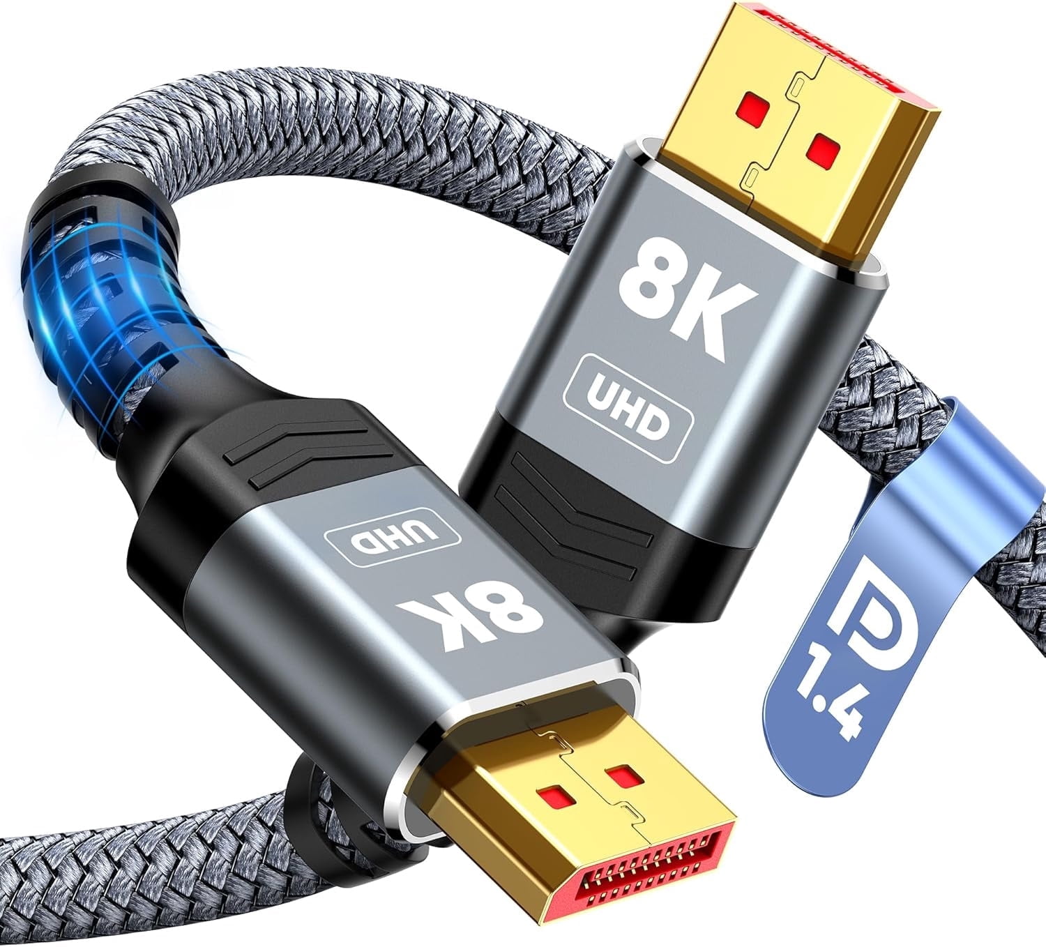 Câble DisplayPort 1.4 Certifié VESA 1,8m - Support 8K 60Hz, 4K 240Hz, HDR