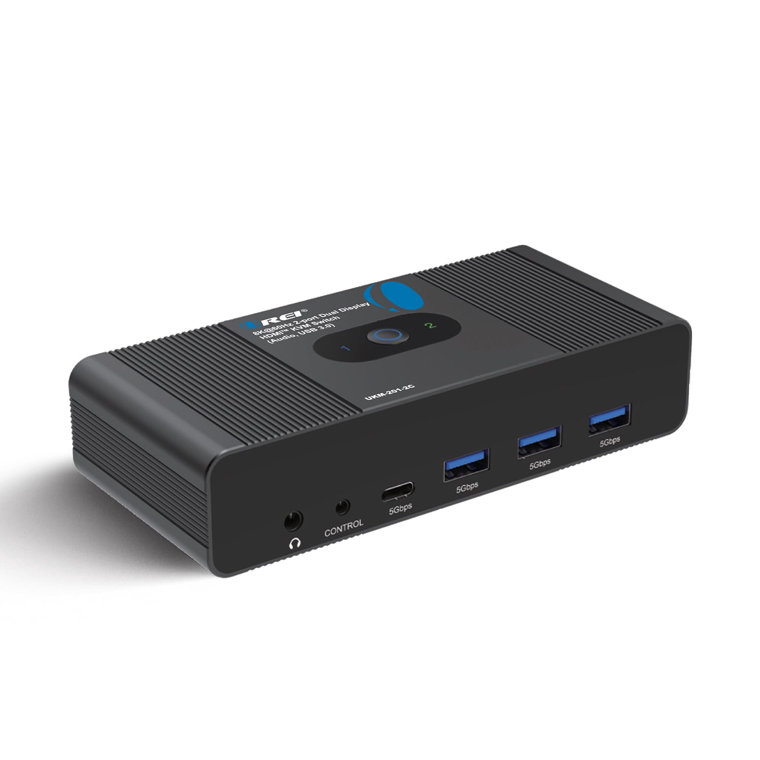 8K@60Hz 2-Port Dual Display HDMI KVM Switch with USB 3.0 and Audio (UKM-201-2C)