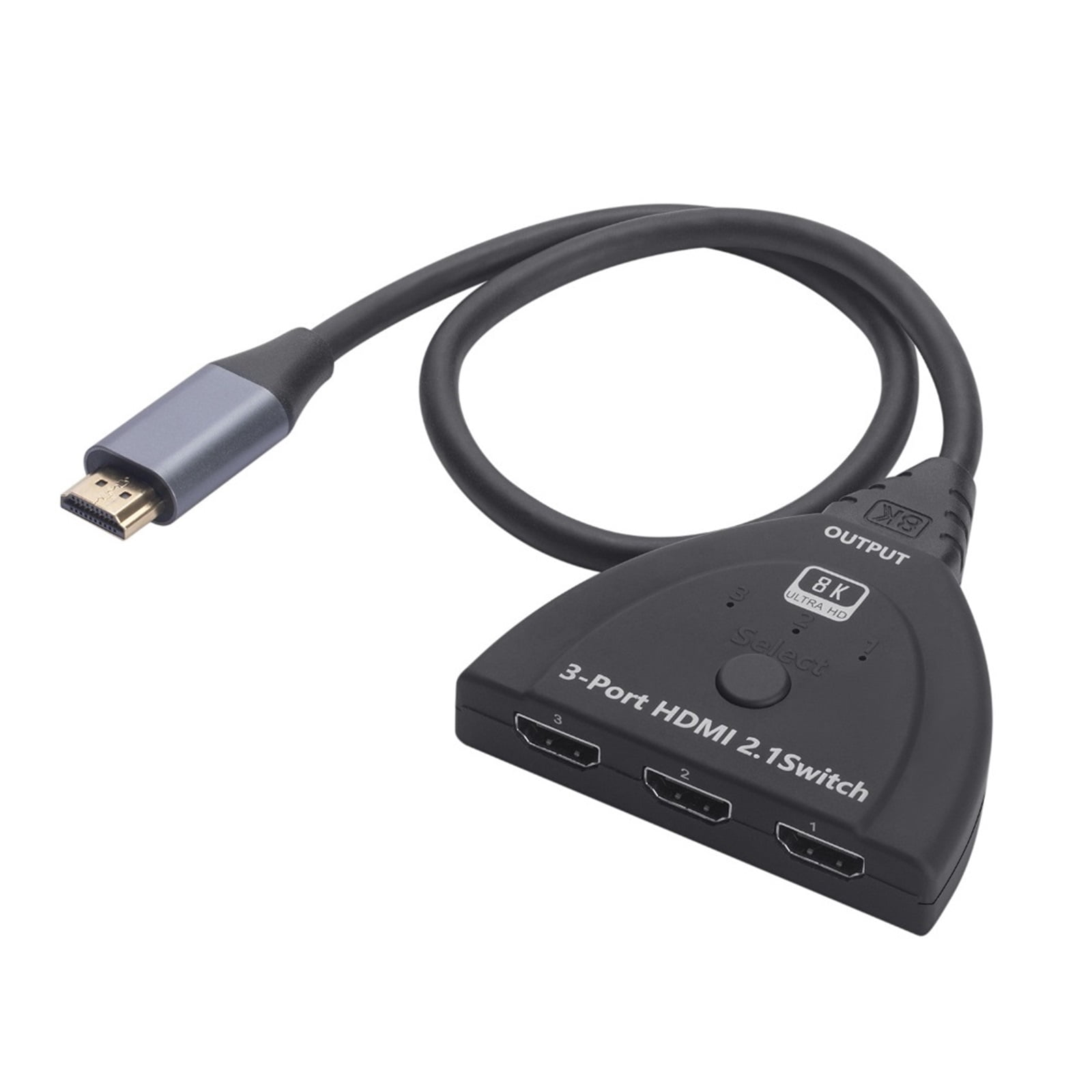 8K 60Hz Compatible Switch 3 Input 1 Output KVM Switches 3D 3 Port VIdeo Switcher Hub 4K 120Hz