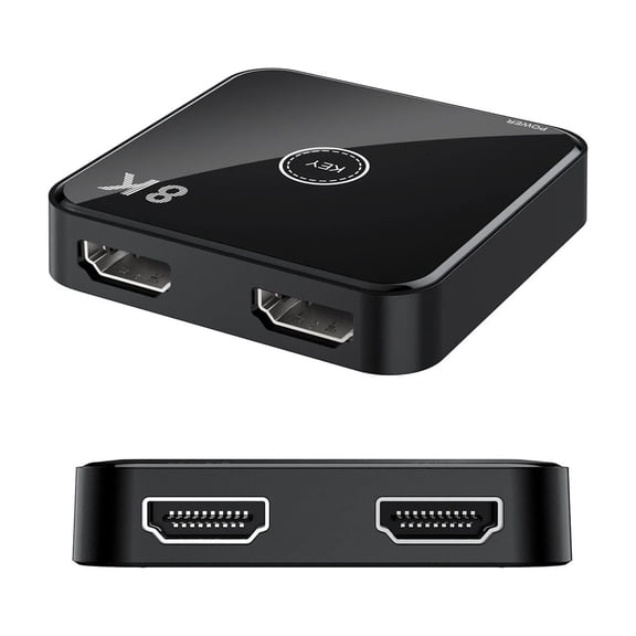 8K 60Hz HD Media Switch, Smart Bi-Directional 2x1 1x2 Hub